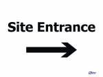 Site Entrance Right Arrow