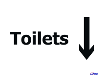 Toilets Down Arrow Toilets Down Arrow