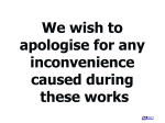 Apologise Inconvenience Caused