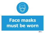 Face Masks Must Be Worn