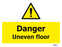 Danger Uneven Floor Danger Uneven Floor