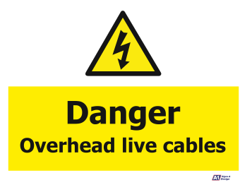 Danger Overhead Live Cables Danger Overhead Live Cables