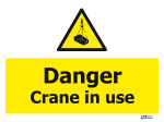 Danger Crane In Use