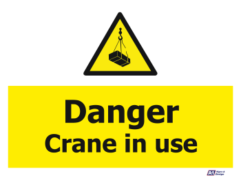 Danger Crane In Use Danger Crane In Use