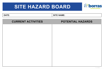 Site Hazard Board Site Hazard Board