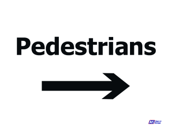 Pedestrian Right Arrow Pedestrian Right Arrow
