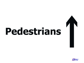 Pedestrian Up Arrow Pedestrian Up Arrow