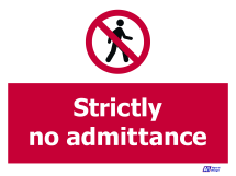 Strictly No Admittance Strictly No Admittance