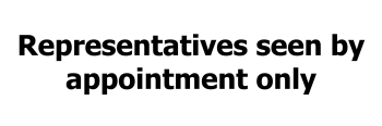 Representatives Seen By Appt Only Representatives Seen By Appt Only