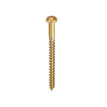 Slotted Round Brass Woodscrew Slotted Round Brass Woodscrew