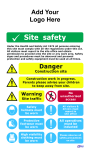 Site Safety Sign 600x1000mm 5mm Foamex Branded