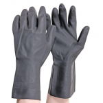 Heavy Duty Black Rubber Gloves XL