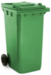 240L Green Wheelie Bin